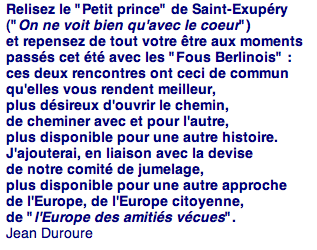 Commentaire de Jean Duroure - Allègre
